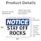 Signmission Stay Off Rocks, 24 in W x Rectangle, Vinyl Decal OS-2PACK-NS-D-1824-L-18437 - alternate 4